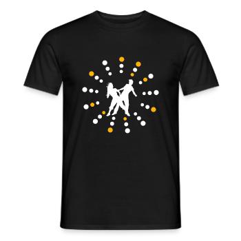 Danse Musique de danse - T-shirt homme - noir - Devant - AI Model Male 178 light (178cm)