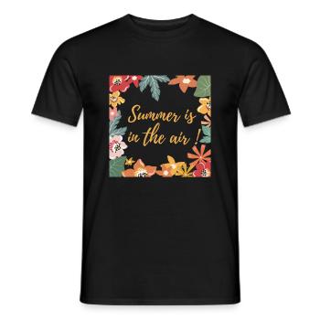 Summer is in the air - T-shirt homme - noir - Devant - AI Model Male 178 light (178cm)