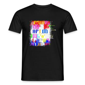 Glagoljica croatia hrvatska kroatia hrv font - Männer T-Shirt - Schwarz - Vorne - AI Model Male 178 light (178cm)