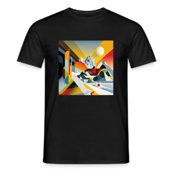 The Bauhaus Legacy - Men's T-Shirt - black - Front - AI Model Male 178 light (178cm)