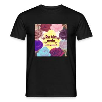 Lieblingsmensch - Männer T-Shirt - Schwarz - Vorne - AI Model Male 178 light (178cm)