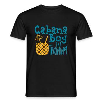 Cabana Boy in Training - Männer T-Shirt - Schwarz - Vorne - AI Model Male 178 light (178cm)