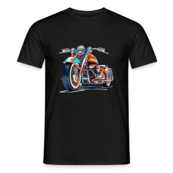 Avec le tricycle, profitez de la nature - T-shirt homme - noir - Devant - AI Model Male 178 light (178cm)