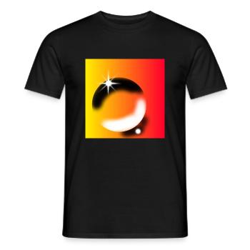 Modèle - T-shirt homme - noir - Devant - AI Model Male 178 light (178cm)