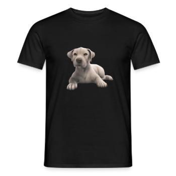 Labrador Retriever Labrador Propriétaire Chiot - T-shirt homme - noir - Devant - AI Model Male 178 light (178cm)