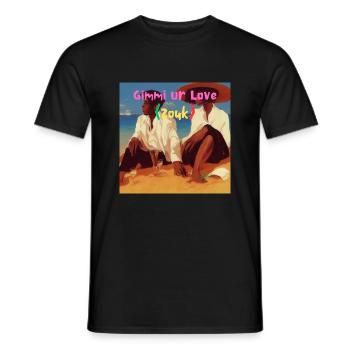 Gimmi your Love - Men's T-Shirt - black - Front - AI Model Male 178 light (178cm)