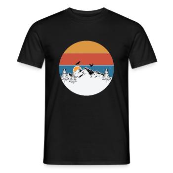 outdoors - Männer T-Shirt - Schwarz - Vorne - AI Model Male 178 light (178cm)