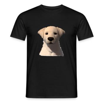 Chiot Golden Retriever Chien Propriétaire Chiens - T-shirt homme - noir - Devant - AI Model Male 178 light (178cm)