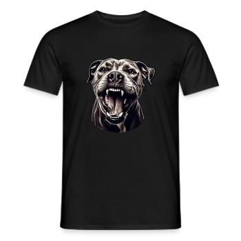 Pitbull – Strength and loyalty in one - Men's T-Shirt - black - Front - AI Model Male 178 light (178cm)