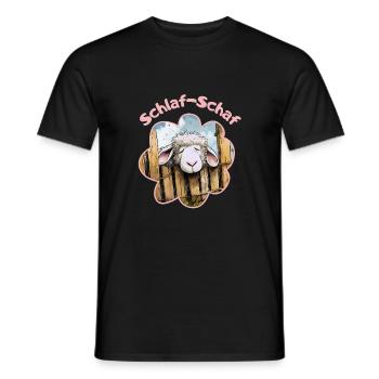 Schlaf-Schaf einfach zum Träumen - Männer T-Shirt - Schwarz - Vorne - AI Model Male 178 light (178cm)