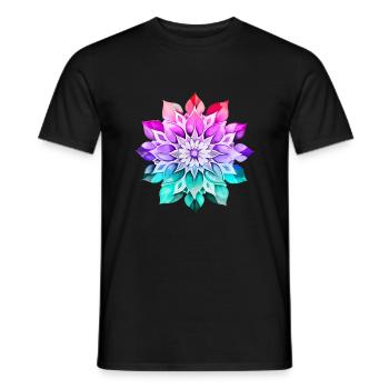 Hippie soul groovy Summer time Good vibes 70s 80s - Men's T-Shirt - black - Front - AI Model Male 178 light (178cm)