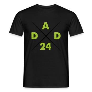 dad 24 - Männer T-Shirt - Schwarz - Vorne - AI Model Male 178 light (178cm)