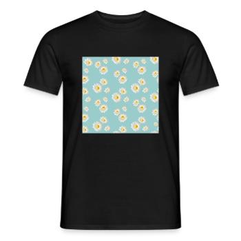 Gänseblümchen Daisy Flower - Männer T-Shirt - Schwarz - Vorne - AI Model Male 178 light (178cm)
