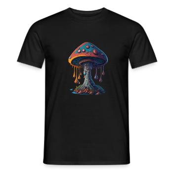 Fungo - T-shirt uomo - nero - Fronte - AI Model Male 178 light (178cm)