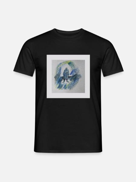 mensch allein - Männer T-Shirt - Schwarz