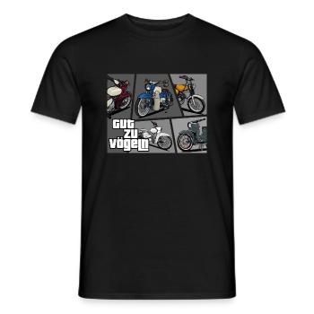 S51, Habicht, Sperber, KR51/1 // Gut zu Vögeln - Männer T-Shirt - Schwarz - Vorne - AI Model Male 178 light (178cm)