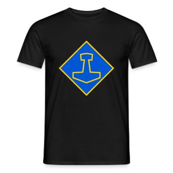 Mjölnir - T-shirt homme - noir - Devant - AI Model Male 178 light (178cm)