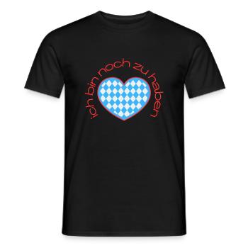 Dating auf der Wies'n - Ich bin noch zu haben - Männer T-Shirt - Schwarz - Vorne - AI Model Male 178 light (178cm)
