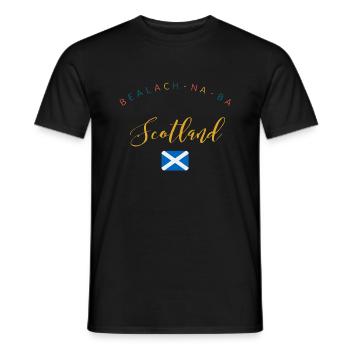 scotland bealach na ba - Men's T-Shirt - black - Front - AI Model Male 178 light (178cm)