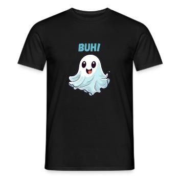 Gespenst - Männer T-Shirt - Schwarz - Vorne - AI Model Male 178 light (178cm)