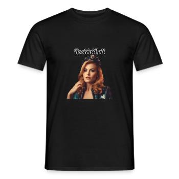 Pinup - Männer T-Shirt - Schwarz - Vorne - AI Model Male 178 light (178cm)