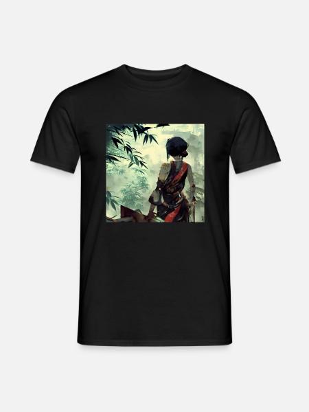 Bamboo Girl - Männer T-Shirt - Schwarz