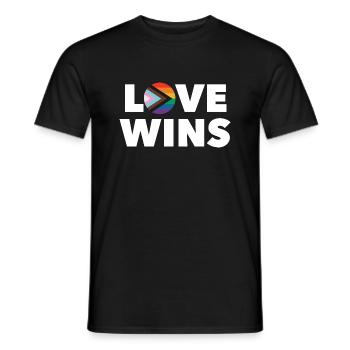 LGBTQ Love Wins - Männer T-Shirt - Schwarz - Vorne - AI Model Male 178 light (178cm)