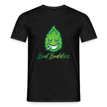 Bud Buddies - Men's T-Shirt - black - Front - AI Model Male 178 light (178cm)