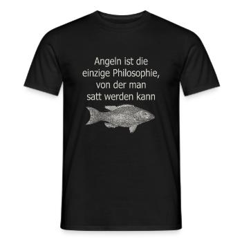 Pêche - T-shirt homme - noir - Devant - AI Model Male 178 light (178cm)
