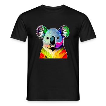 Koala - Men's T-Shirt - black - Front - AI Model Male 178 light (178cm)