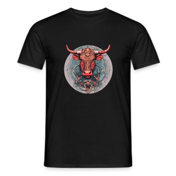 Vache - T-shirt homme - noir - Devant - AI Model Male 178 light (178cm)