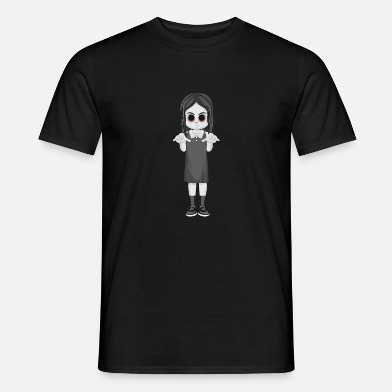 Mädchen Horror 3 - Männer T-Shirt - Schwarz
