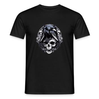 The Crow - Men's T-Shirt - black - Front - AI Model Male 178 light (178cm)