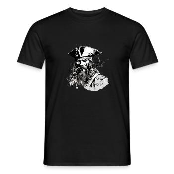Jack the Pirate - Men's T-Shirt - black - Front - AI Model Male 178 light (178cm)