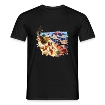 The Grand Canyon - Men's T-Shirt - black - Front - AI Model Male 178 light (178cm)