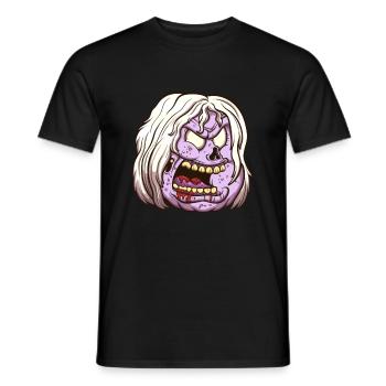 Weiblicher Zombiekopf - Männer T-Shirt - Schwarz - Vorne - AI Model Male 178 light (178cm)
