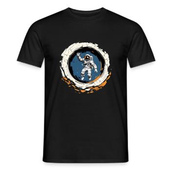 Salute des Étoiles: Astral Adventure - Men's T-Shirt - black - Front - AI Model Male 178 light (178cm)