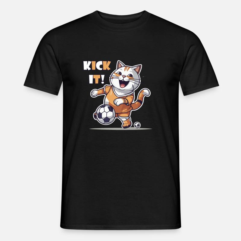 Kick it! - Männer T-Shirt - Schwarz