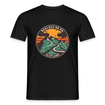scotland bealach na ba - Men's T-Shirt - black - Front - AI Model Male 178 light (178cm)