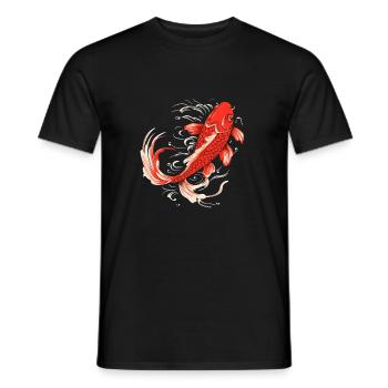 Single Koifisch a hâte de vous voir - T-shirt homme - noir - Devant - AI Model Male 178 light (178cm)