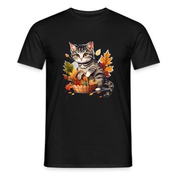Chat - T-shirt homme - noir - Devant - AI Model Male 178 light (178cm)