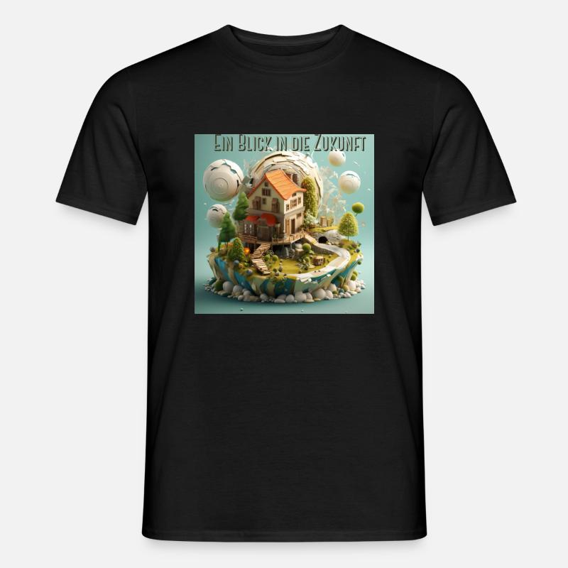3d, modern design - Männer T-Shirt - Schwarz