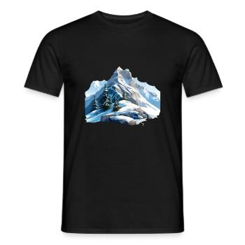 Let's go to the mountains - Men's T-Shirt - black - Front - AI Model Male 178 light (178cm)