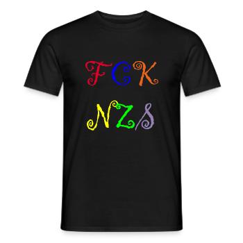 FCK NZS - T-shirt homme - noir - Devant - AI Model Male 178 light (178cm)