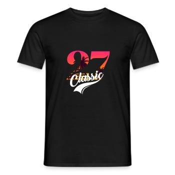 Vintage 1927-27e anniversaire - T-shirt homme - noir - Devant - AI Model Male 178 light (178cm)