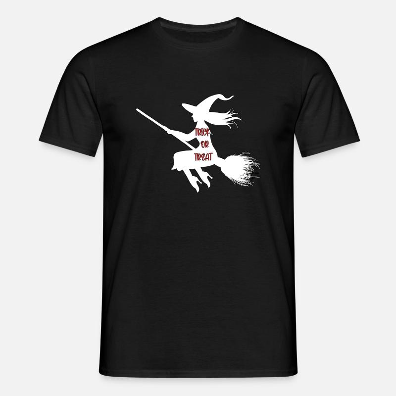 Süßes oder Saures Hexe - Männer T-Shirt - Schwarz