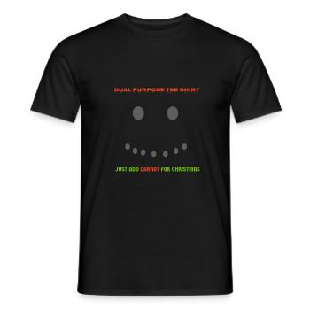 ChristmasHalloweenTeeShirt - Men's T-Shirt - black - Front - AI Model Male 178 light (178cm)