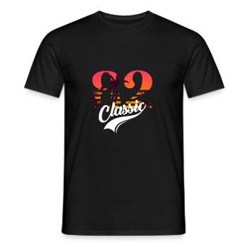 Vintage 1982-82nd Birthday - Men's T-Shirt - black - Front - AI Model Male 178 light (178cm)