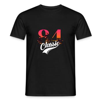 Vintage 1984-84th Anniversary - Men's T-Shirt - black - Front - AI Model Male 178 light (178cm)