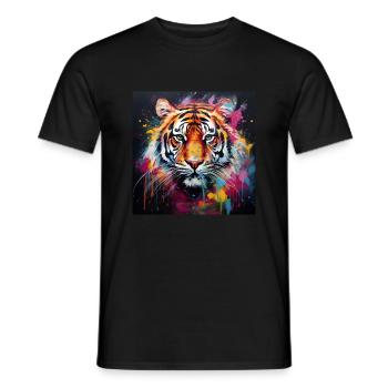 Tiger Tiger! - Men's T-Shirt - black - Front - AI Model Male 178 light (178cm)